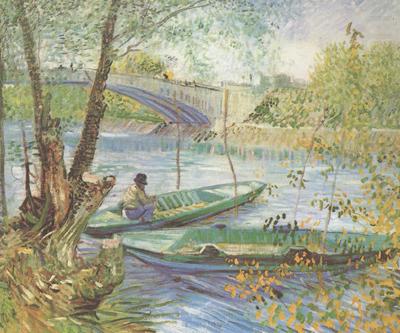 Fishing in the Spring,Pont de Clichy (nn04), Vincent Van Gogh